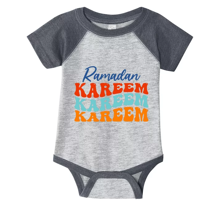 Cool Ramadan Kareem Wavy Infant Baby Jersey Bodysuit