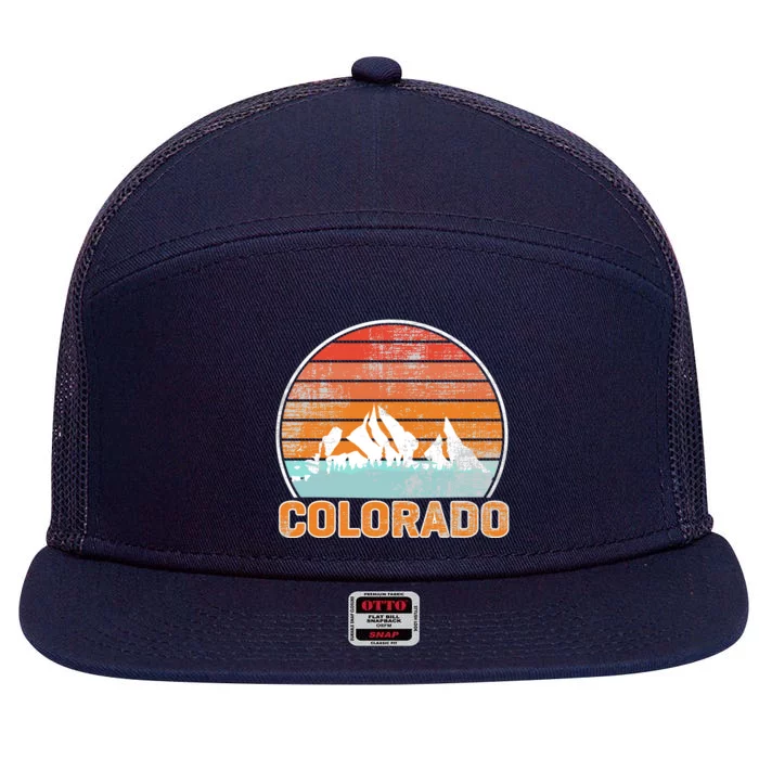 Colorado Retro Look 7 Panel Mesh Trucker Snapback Hat