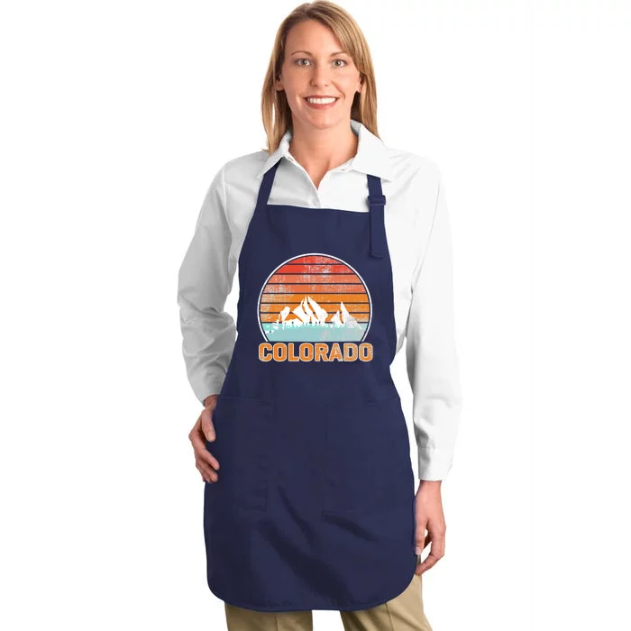 Colorado Retro Look Full-Length Apron With Pocket