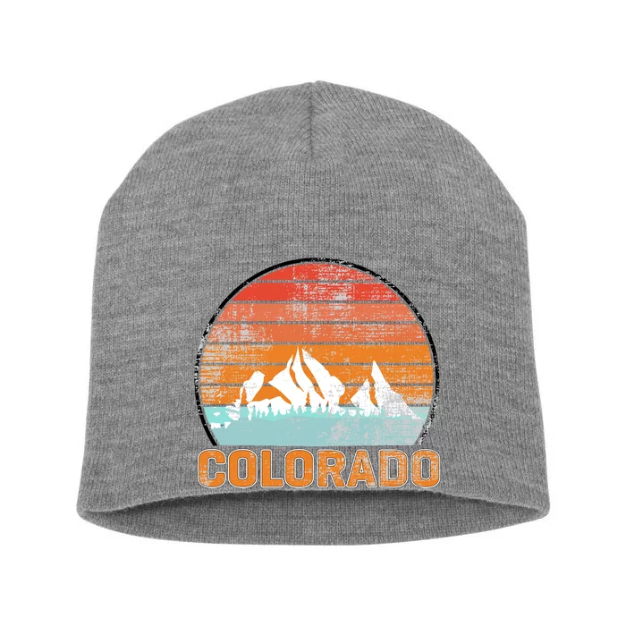 Colorado Retro Look Short Acrylic Beanie