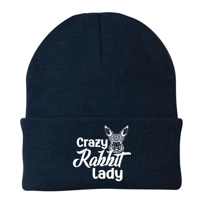 Crazy Rabbit Lady Bunny Mom Rabbit Owner Bunny Mama Gift Knit Cap Winter Beanie