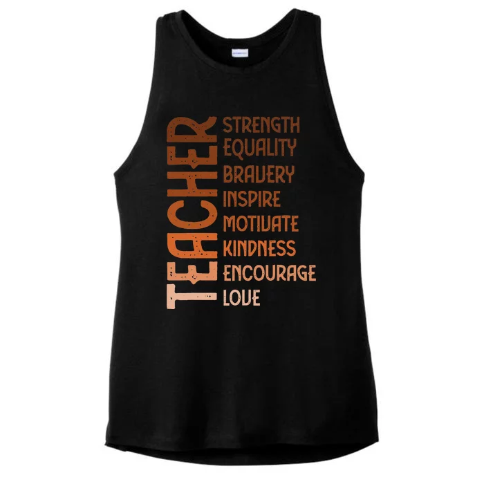 Cute Rainbow Leopard Print Cute Teacher Outfit Teacher Ladies Tri-Blend Wicking Tank