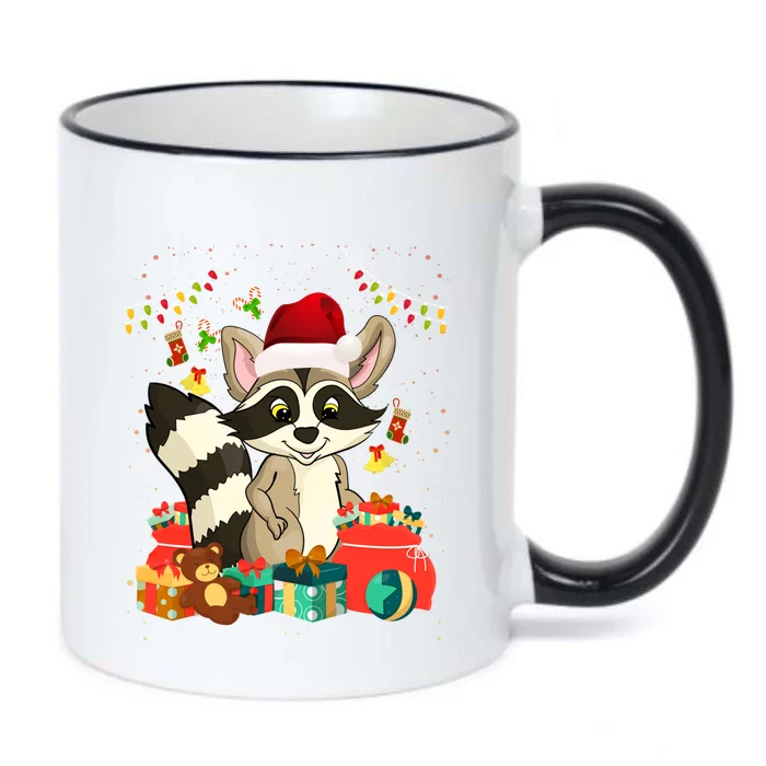 Cute Raccoon Lover Trash Panda Christmas Animal Xmas Racoon Gift Black Color Changing Mug