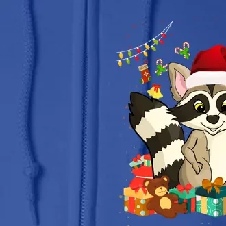 Cute Raccoon Lover Trash Panda Christmas Animal Xmas Racoon Gift Full Zip Hoodie