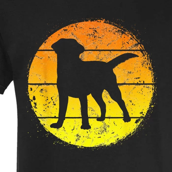 Circular Retro Labrador Owner Golden Black Lab Dad Mom Garment-Dyed Heavyweight T-Shirt