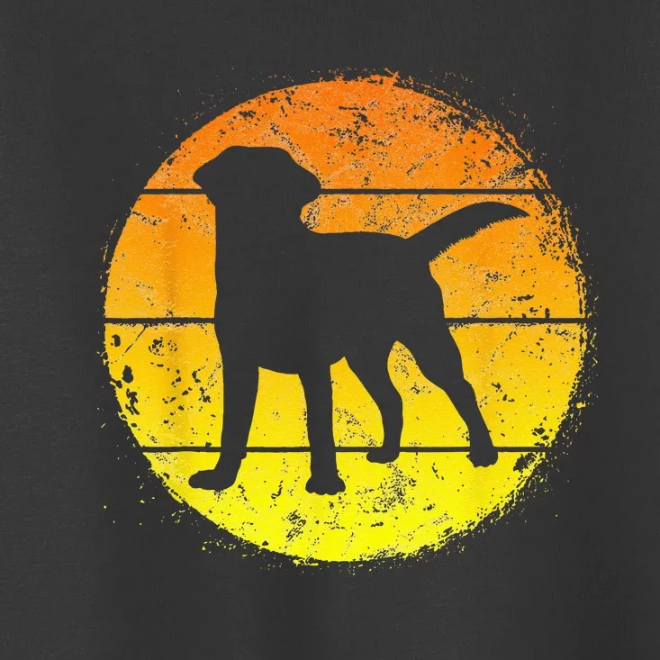 Circular Retro Labrador Owner Golden Black Lab Dad Mom Toddler T-Shirt