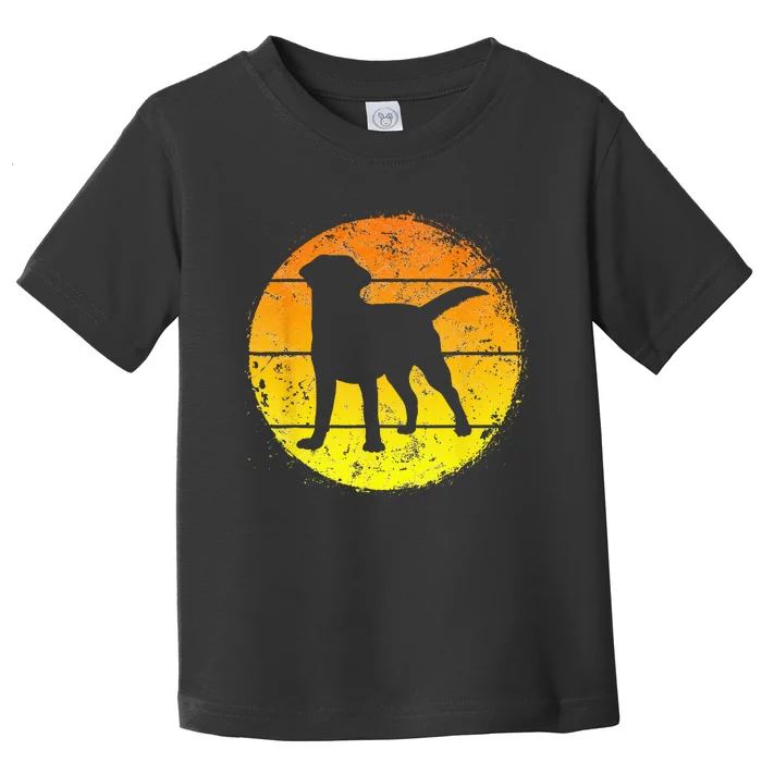 Circular Retro Labrador Owner Golden Black Lab Dad Mom Toddler T-Shirt