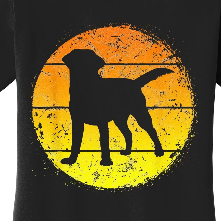 Circular Retro Labrador Owner Golden Black Lab Dad Mom Women's T-Shirt