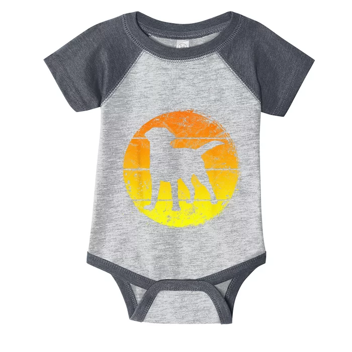 Circular Retro Labrador Owner Golden Black Lab Dad Mom Infant Baby Jersey Bodysuit