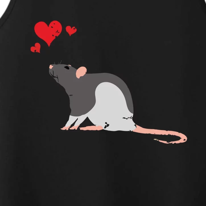 Cute Rat Lover Pet Mouse Or Rodent Gift Performance Tank