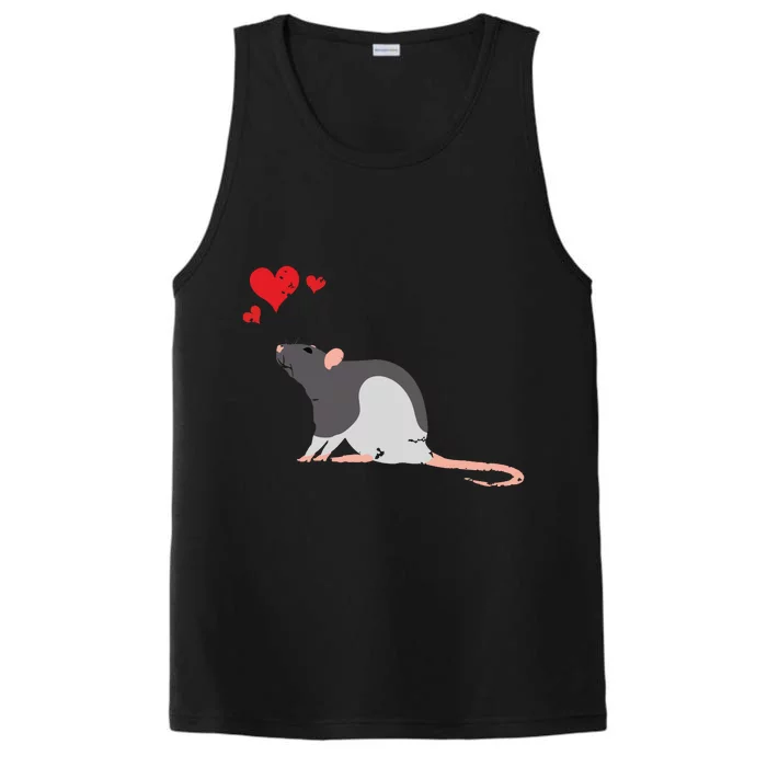 Cute Rat Lover Pet Mouse Or Rodent Gift Performance Tank