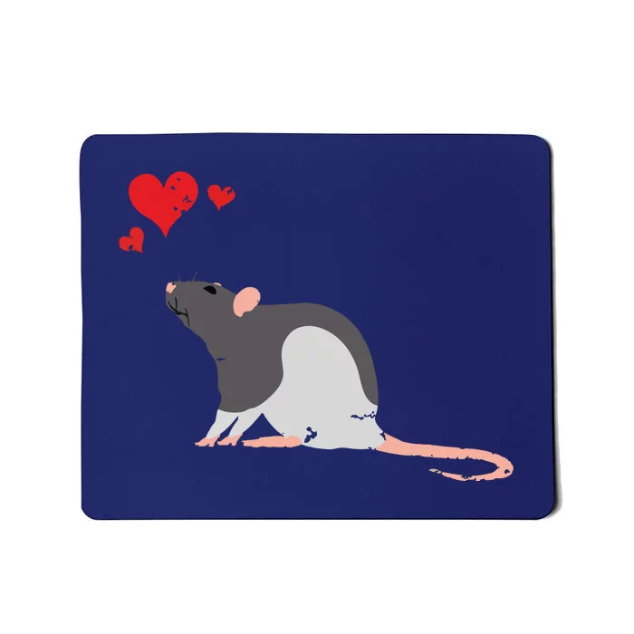 Cute Rat Lover Pet Mouse Or Rodent Gift Mousepad