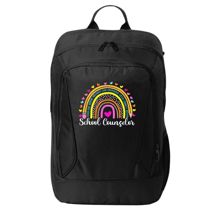 Counselor Rainbow Leopard Funny School Counselor Gift. City Backpack