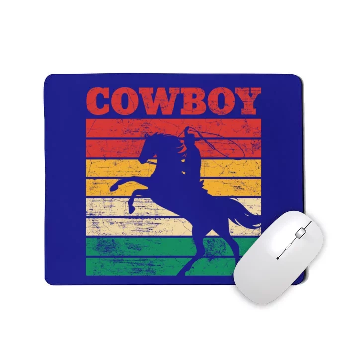 Cow Roping Lasso Riding Horse Lover Cute Gift Mousepad