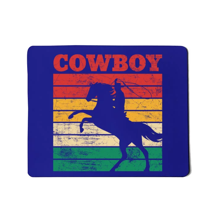 Cow Roping Lasso Riding Horse Lover Cute Gift Mousepad