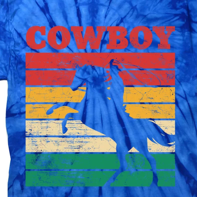 Cow Roping Lasso Riding Horse Lover Cute Gift Tie-Dye T-Shirt