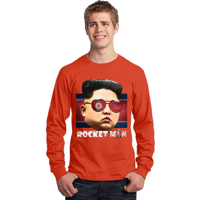 Cool Rocket Man Kim Jong Un Tall Long Sleeve T-Shirt