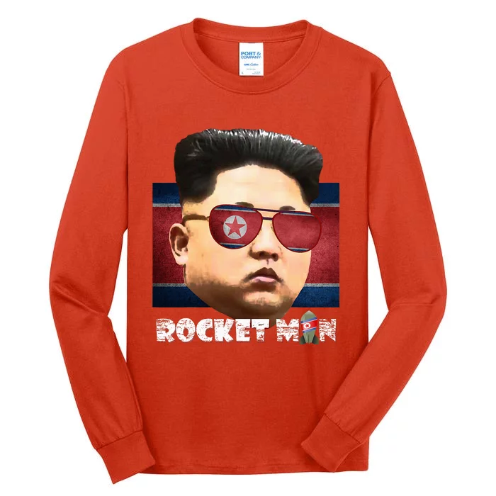 Cool Rocket Man Kim Jong Un Tall Long Sleeve T-Shirt