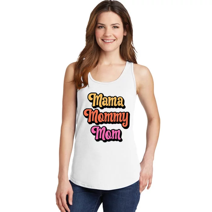 Cool Retro Mom Gift Mama Mommy Mom Ladies Essential Tank