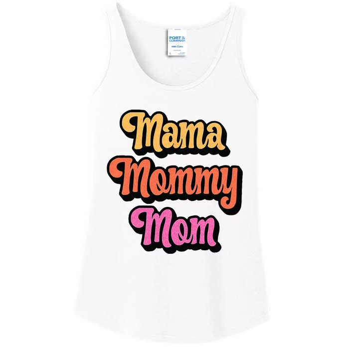 Cool Retro Mom Gift Mama Mommy Mom Ladies Essential Tank