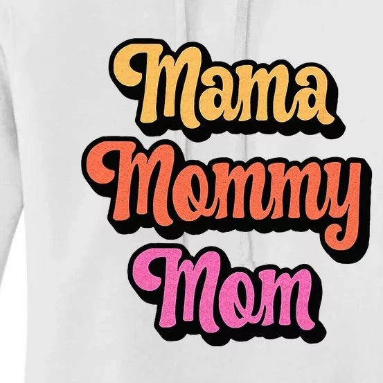 Cool Retro Mom Gift Mama Mommy Mom Women's Pullover Hoodie