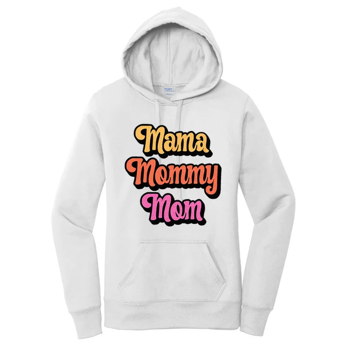 Cool Retro Mom Gift Mama Mommy Mom Women's Pullover Hoodie