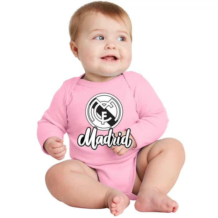 Cool Real Madrid Football Soccer Team Baby Long Sleeve Bodysuit