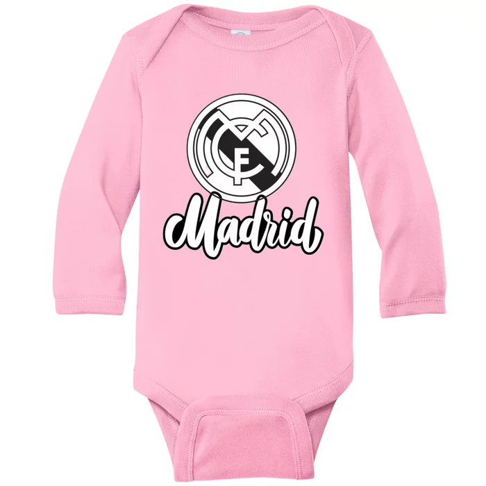 Cool Real Madrid Football Soccer Team Baby Long Sleeve Bodysuit