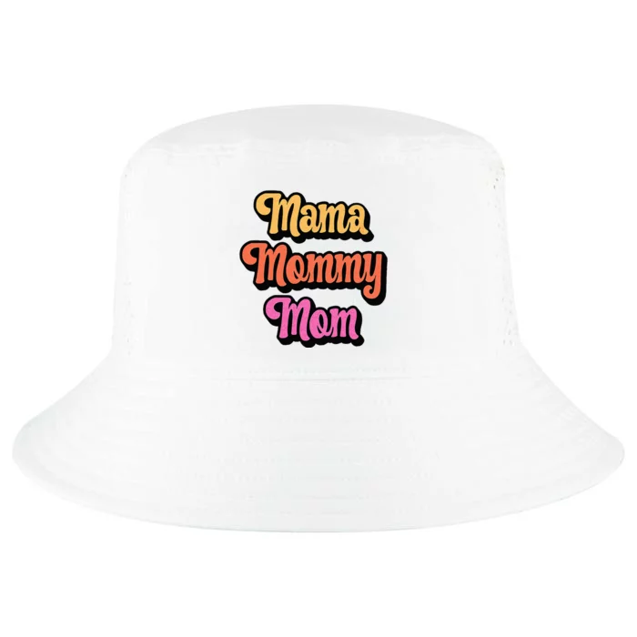 Cool Retro Mom Gift Mama Mommy Mom Cool Comfort Performance Bucket Hat