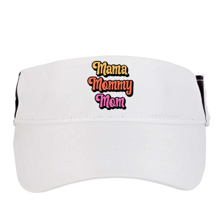 Cool Retro Mom Gift Mama Mommy Mom Adult Drive Performance Visor