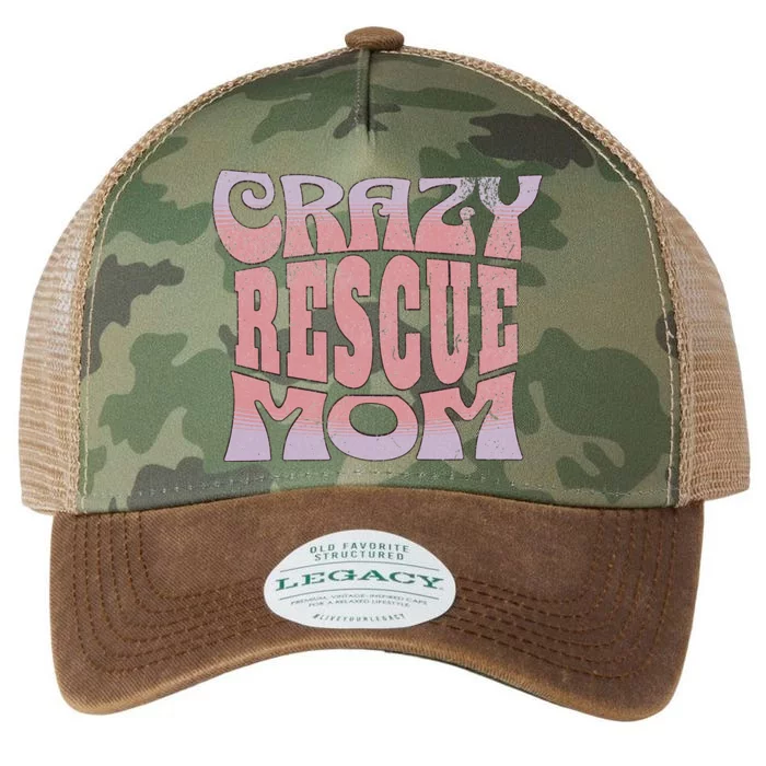 Crazy Rescue Mom Animal Rescue Pet Adoption Legacy Tie Dye Trucker Hat