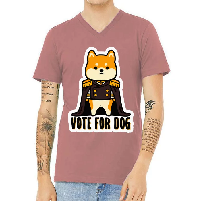 Captain Rufus Montgomery Vote For Dog V-Neck T-Shirt