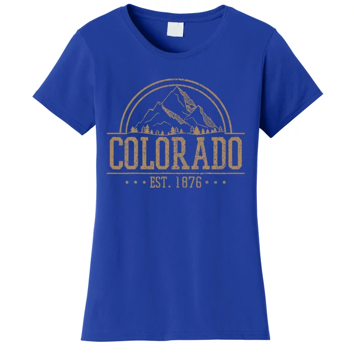 Colorado Rocky Mountains Est. 1876 Hiking Outdoor Women's T-Shirt