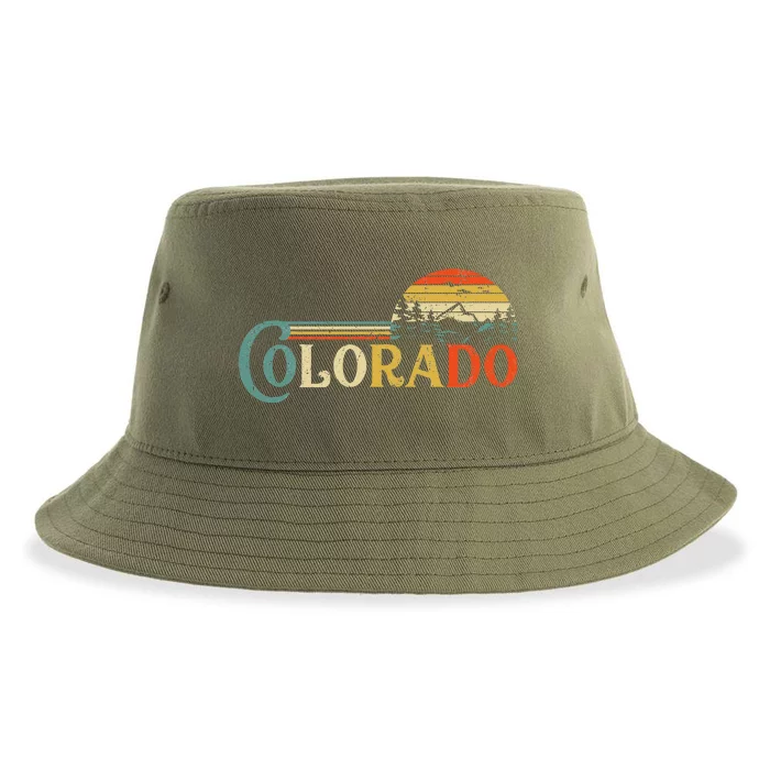 Colorado Rocky Mountain Sun Boulder Hiking Sustainable Bucket Hat