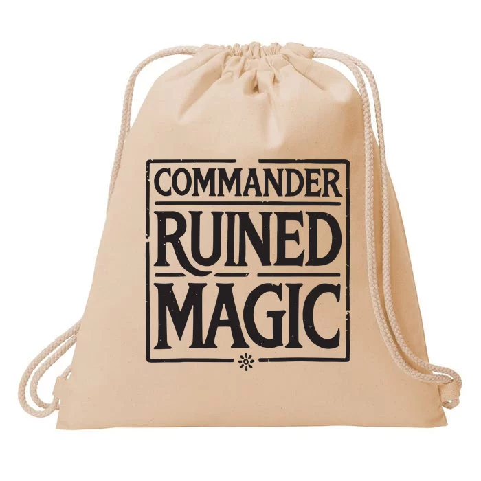 Commander Ruined Magic Drawstring Bag