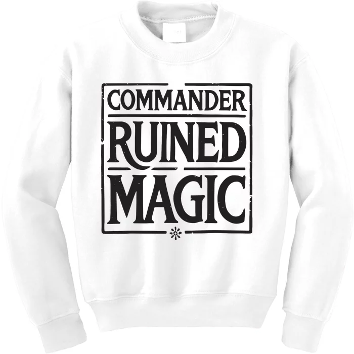 Commander Ruined Magic Kids Sweatshirt