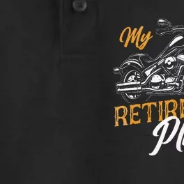 Classic Retired Motorcycle Biker My Retirement Plan Grandpa Dry Zone Grid Performance Polo