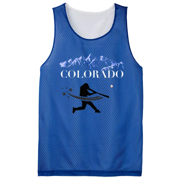 Colorado Rocky Mountain Baseball Player Design Mesh Reversible Basketball Jersey Tank