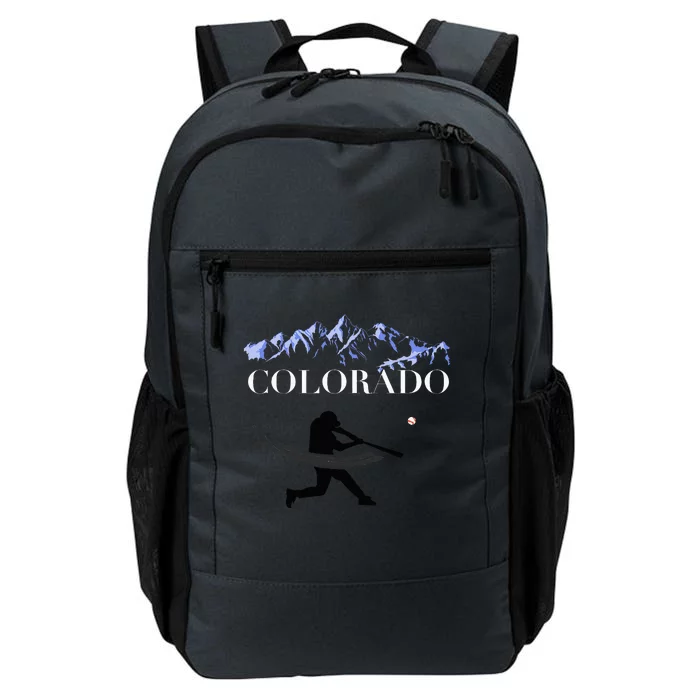 Colorado Rocky Mountain Baseball Player Design Daily Commute Backpack