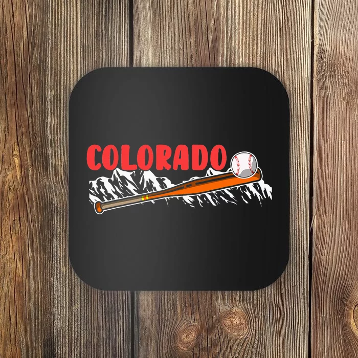 Colorado Rocky Mountain Baseball Fan Coaster