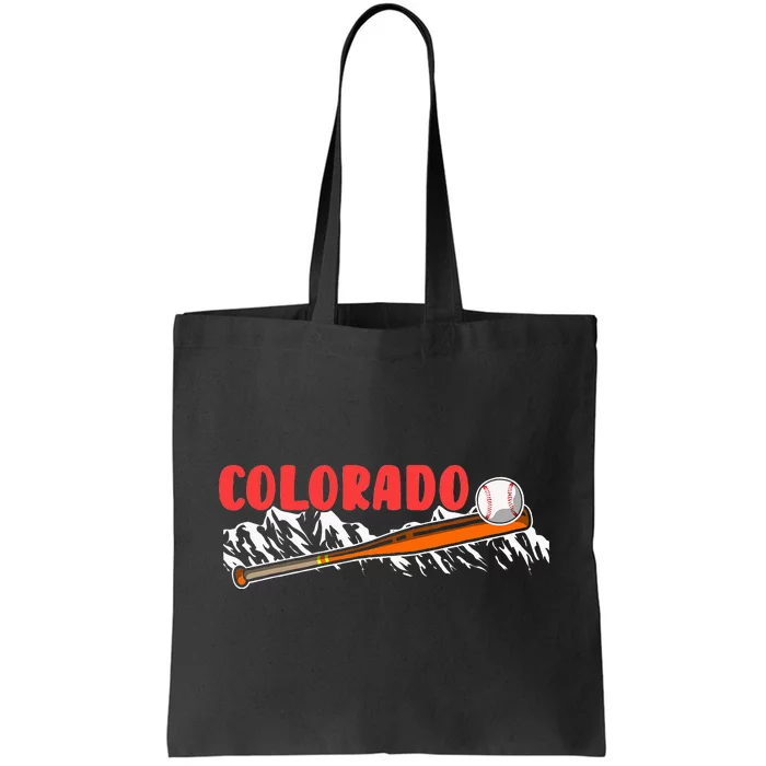 Colorado Rocky Mountain Baseball Fan Tote Bag