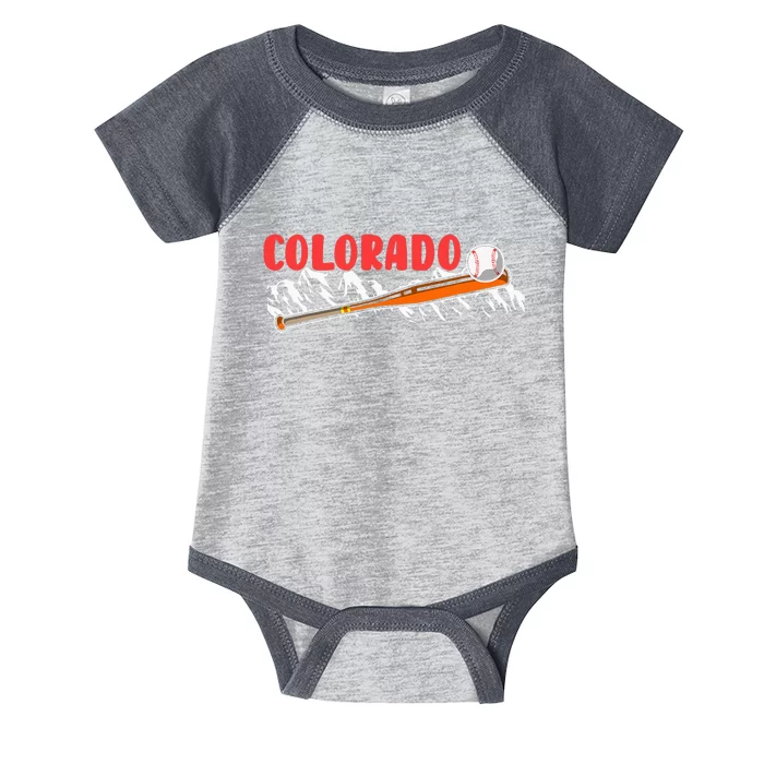 Colorado Rocky Mountain Baseball Fan Infant Baby Jersey Bodysuit