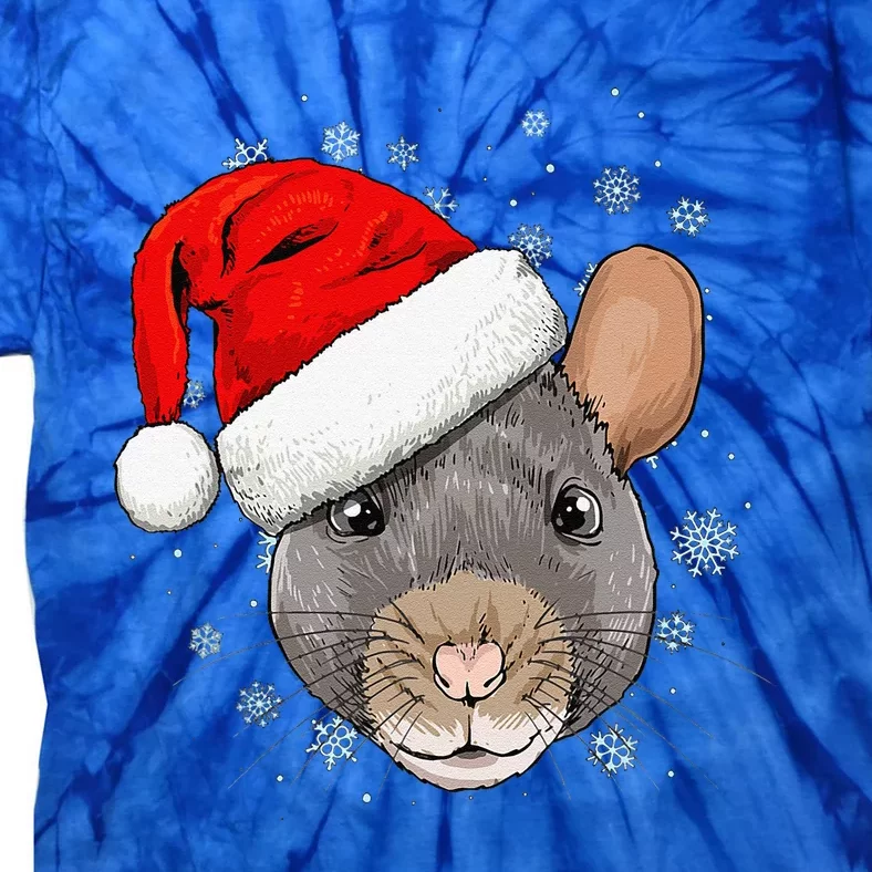 Christmas Rat Mouse Santa Clause Xmas Navidad Mice Rat Lover Tie-Dye T-Shirt