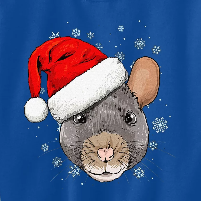 Christmas Rat Mouse Santa Clause Xmas Navidad Mice Rat Lover Kids Sweatshirt