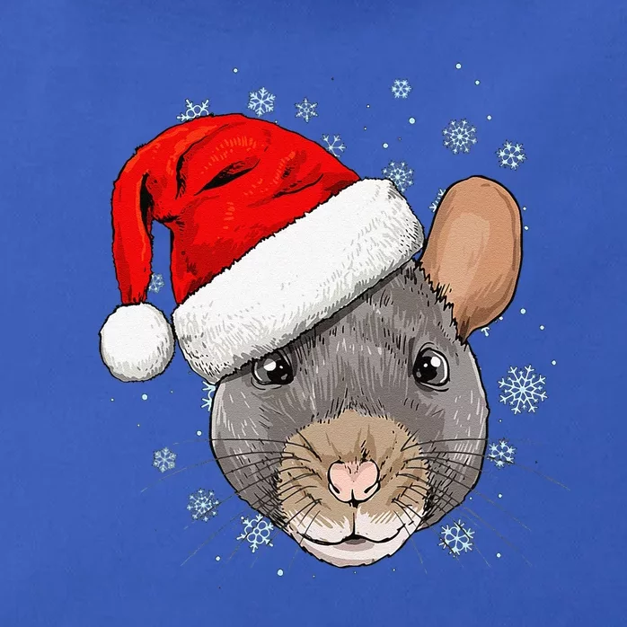 Christmas Rat Mouse Santa Clause Xmas Navidad Mice Rat Lover Zip Tote Bag