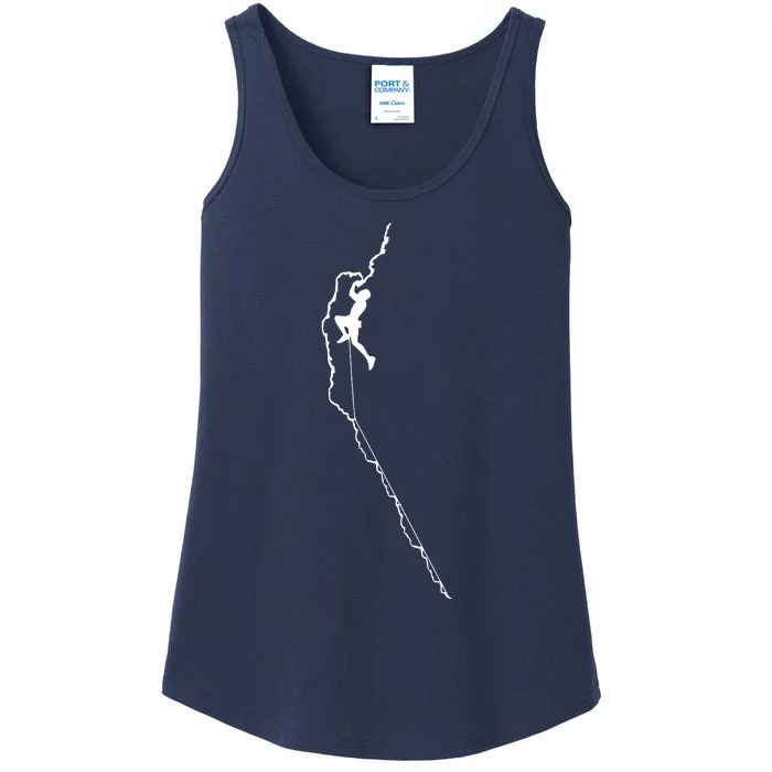 Climbing Rock Mountain Climber Bouldering Tee Gift Ladies Essential Tank