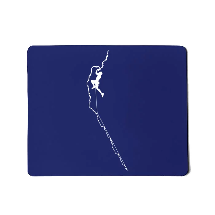 Climbing Rock Mountain Climber Bouldering Tee Gift Mousepad