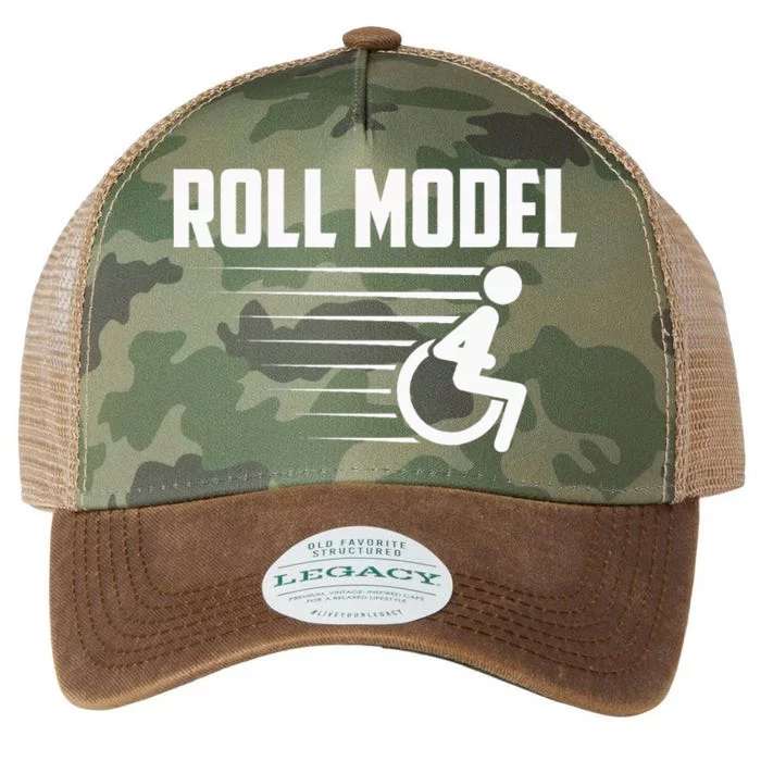 Cool Roll Model Funny Handicapped Person Wheelchair Legacy Tie Dye Trucker Hat