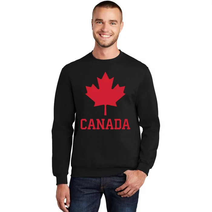 Canada Red Maple Leaf Flag Canada Day Sweatshirt