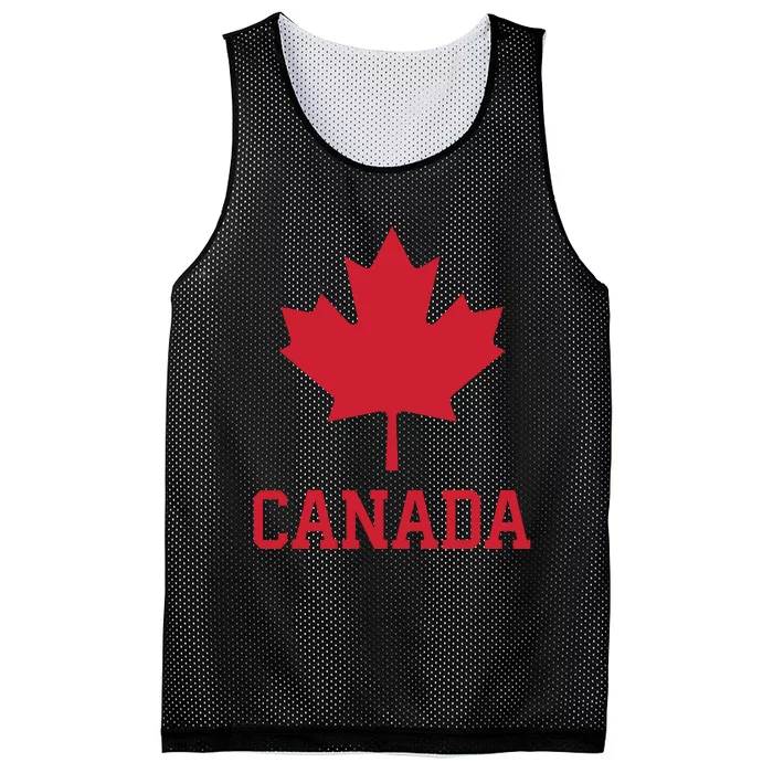 Canada Red Maple Leaf Flag Canada Day Mesh Reversible Basketball Jersey Tank